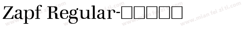 Zapf Regular字体转换